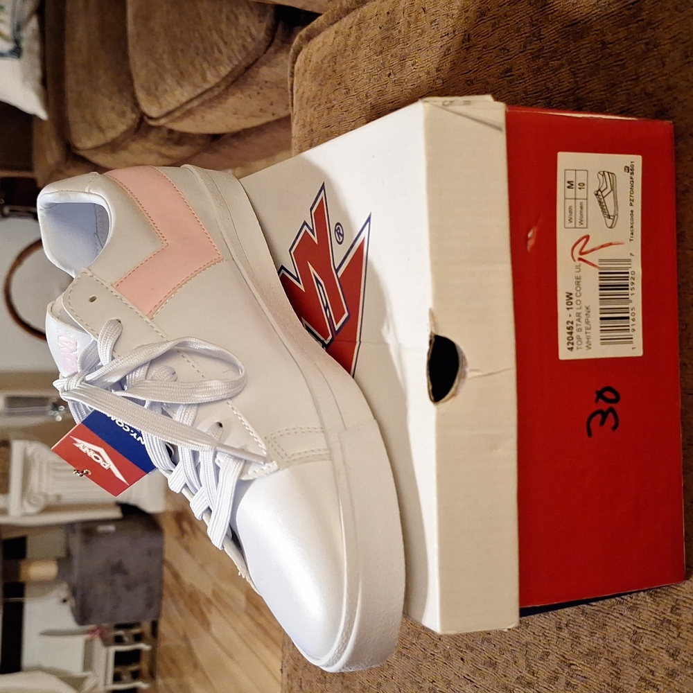 Pony brand white/pink sneaker